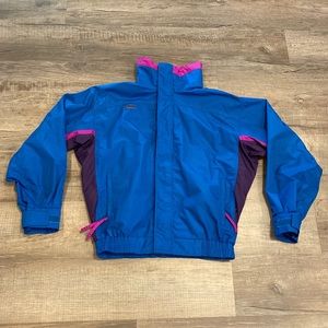 Vtg 90’s COLUMBIA Blue/Multi Bugaboo Windbreaker Full Zip Jacket, Men's Med